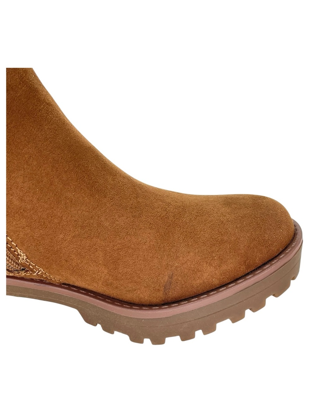Sun + Stone Kandy Brown Microsuede Womens Ankle Boots Size 5M - Picture 7 of 12